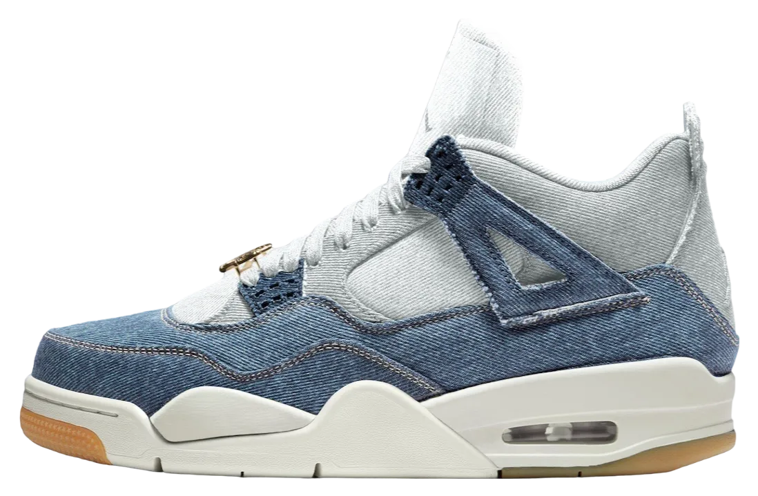 air jordan 4 denim worn blue