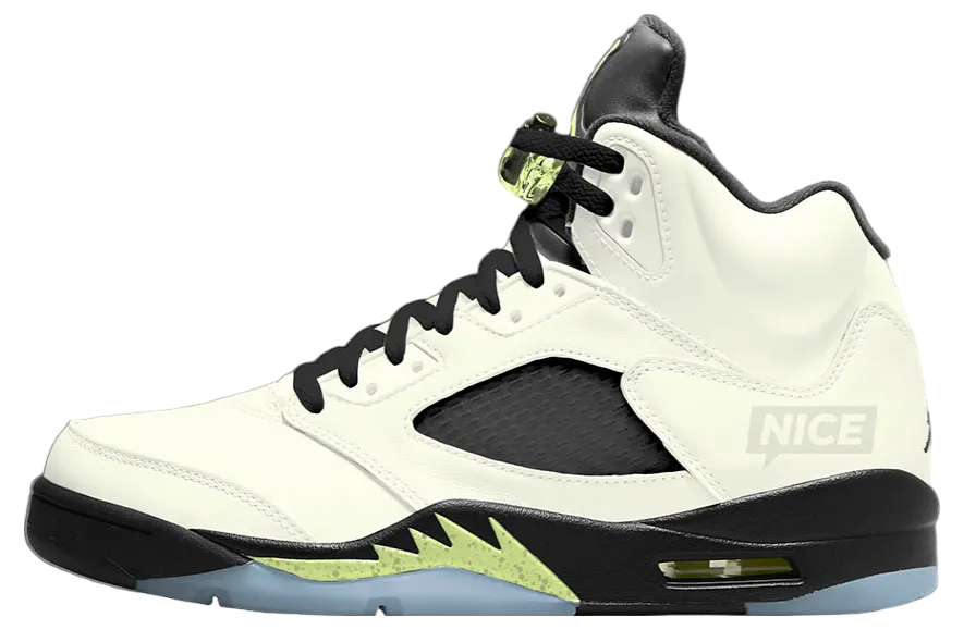 air jordan 5 luminous green