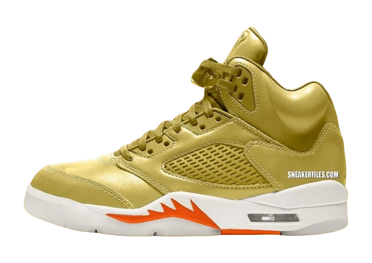 air jordan 5 wmns metallic gold