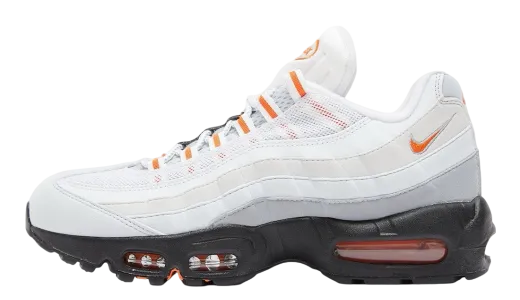 nike air max 95 wolf grey safety orange