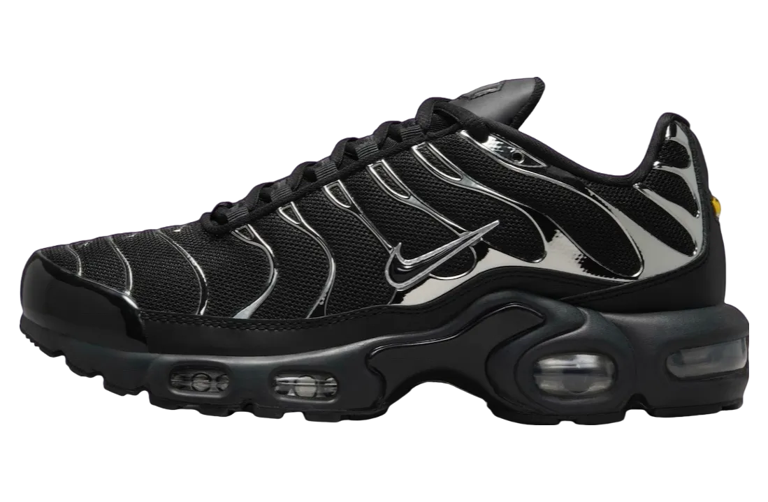 nike air max plus black metallic silver