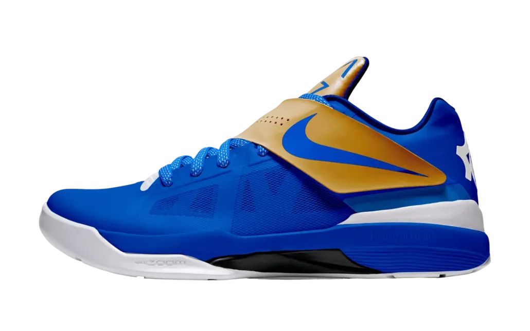 nike kd 4 royal white gold