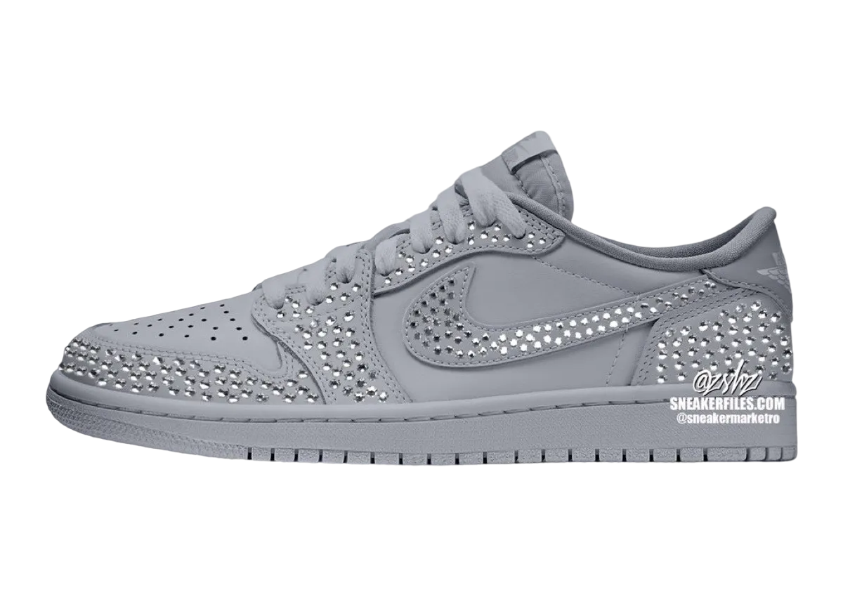 swarovski x air jordan 1 low og wmns stealth