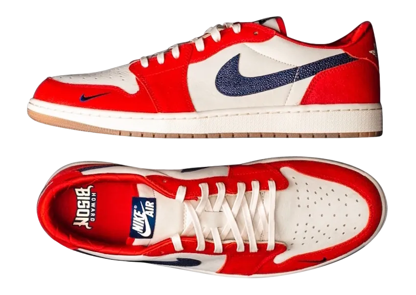 Air Jordan 1 Low OG Howard University PE pe