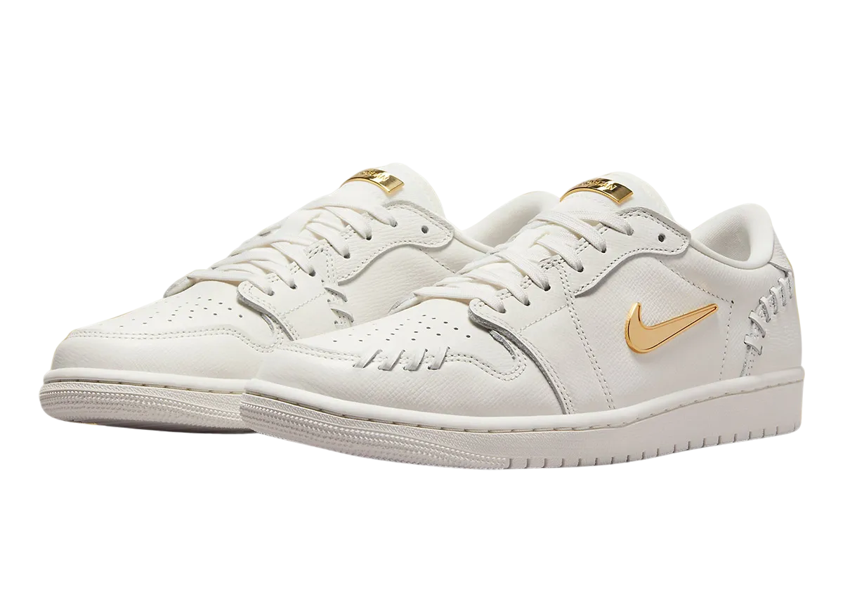 Air Jordan 1 Low WMNS Method of Make White Metallic Gold 0