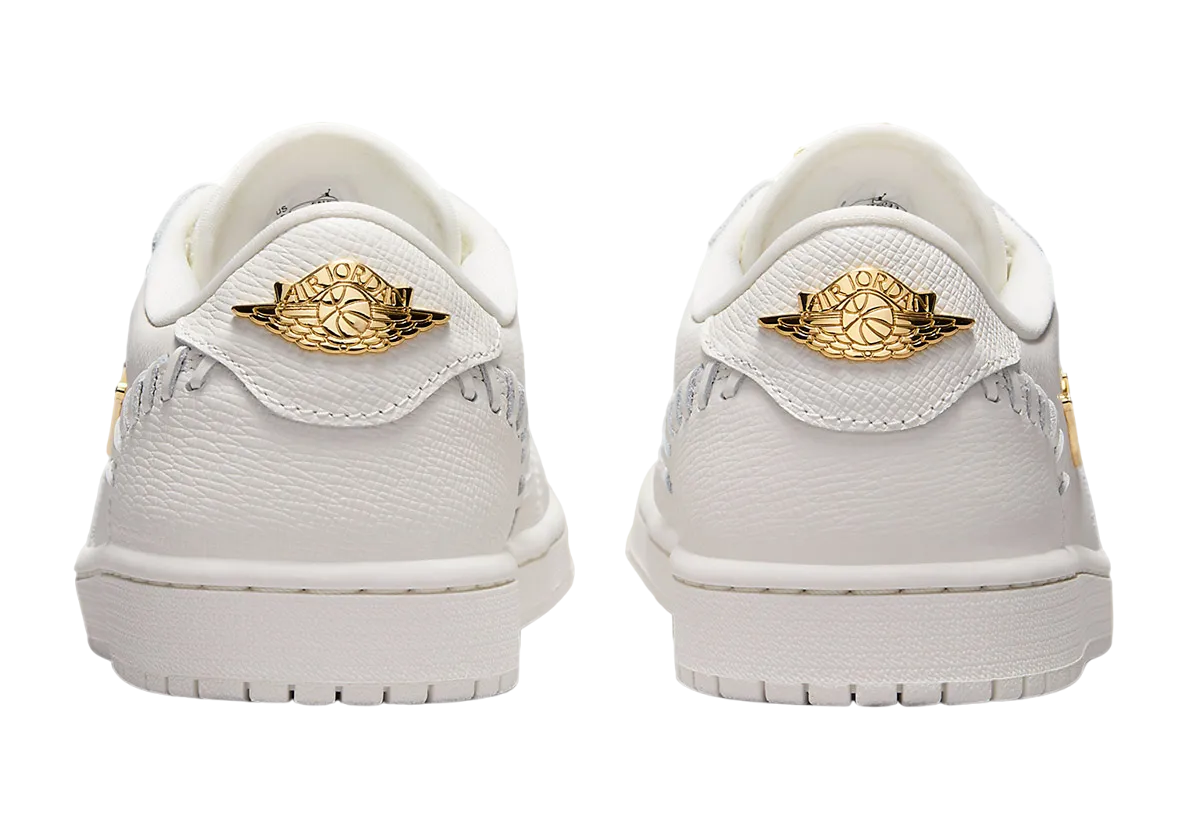 Air Jordan 1 Low WMNS Method of Make White Metallic Gold 3