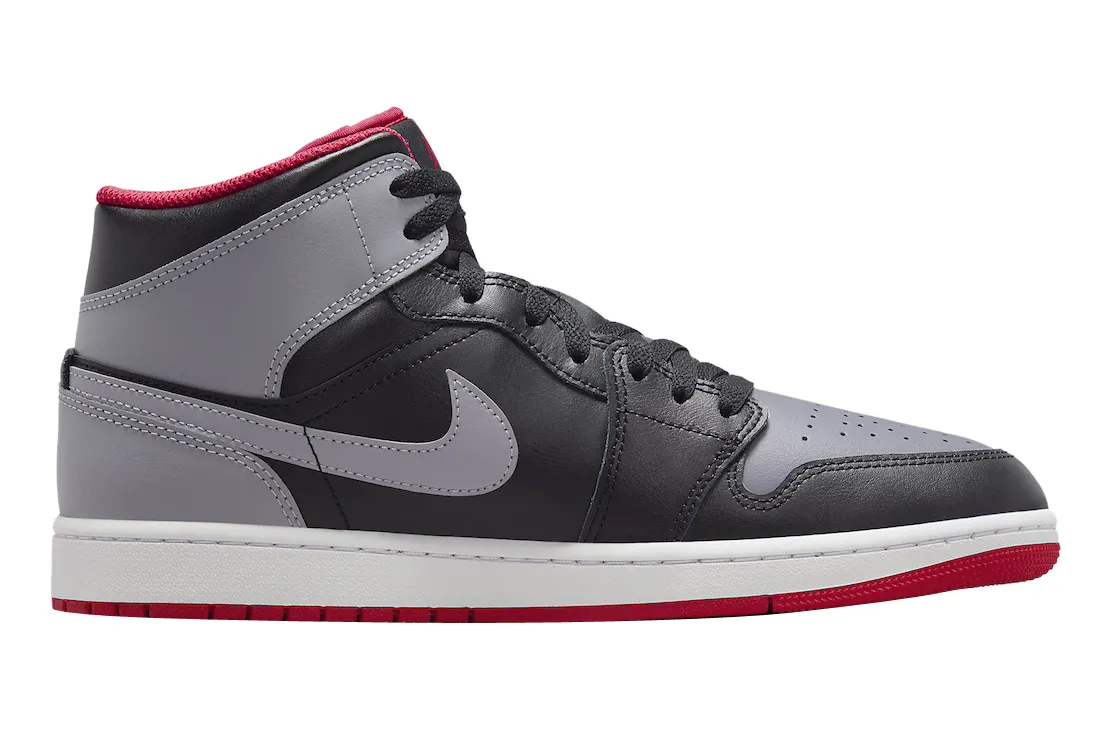 Air Jordan 1 Mid Black Cement Grey 1