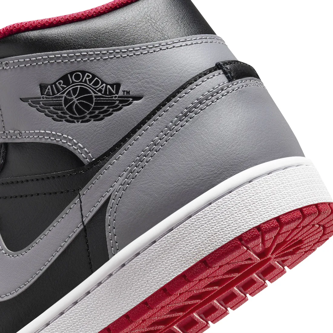 Air Jordan 1 Mid Black Cement Grey 6