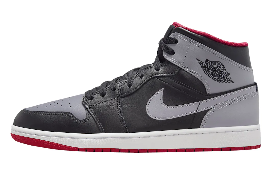 Air Jordan 1 Mid Black Cement Grey grey