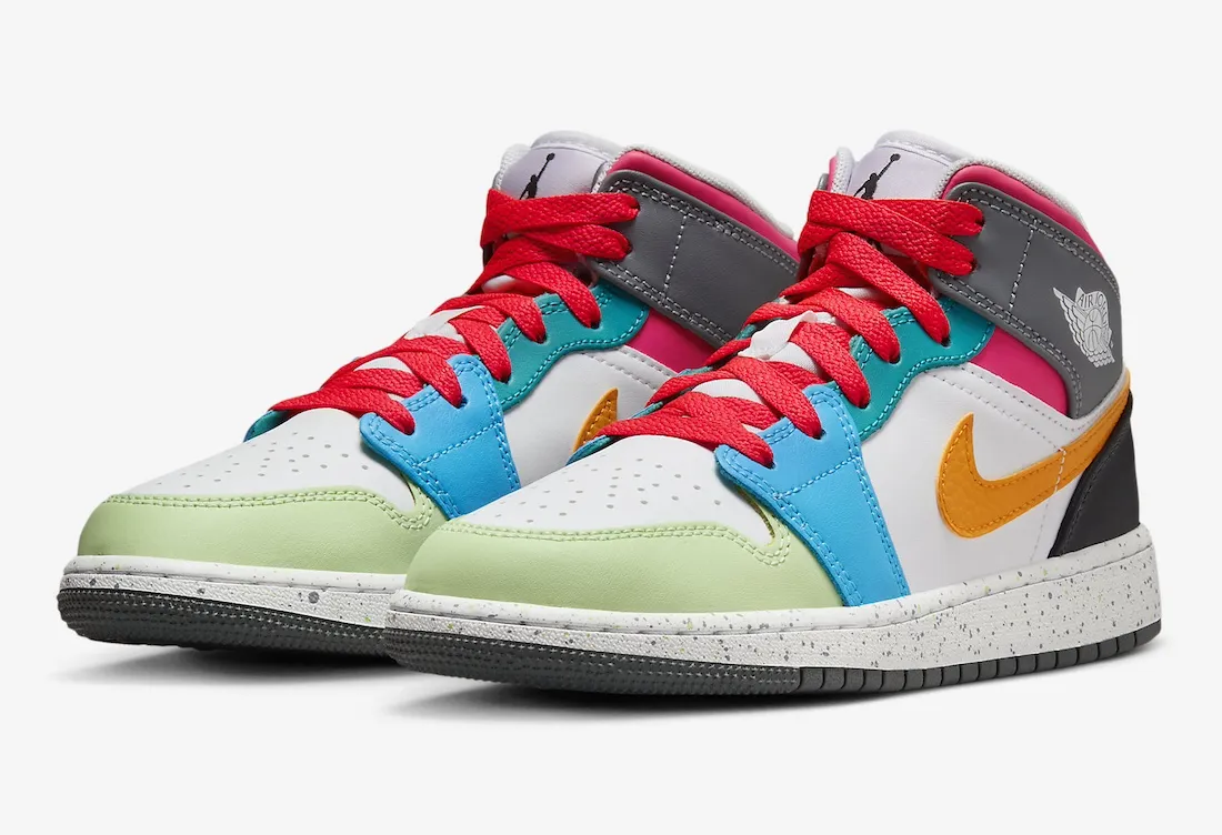 Air Jordan 1 Mid GS Multicolor 0