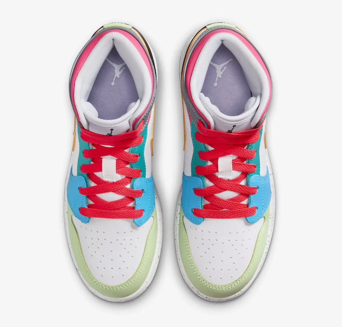 Air Jordan 1 Mid GS Multicolor 2