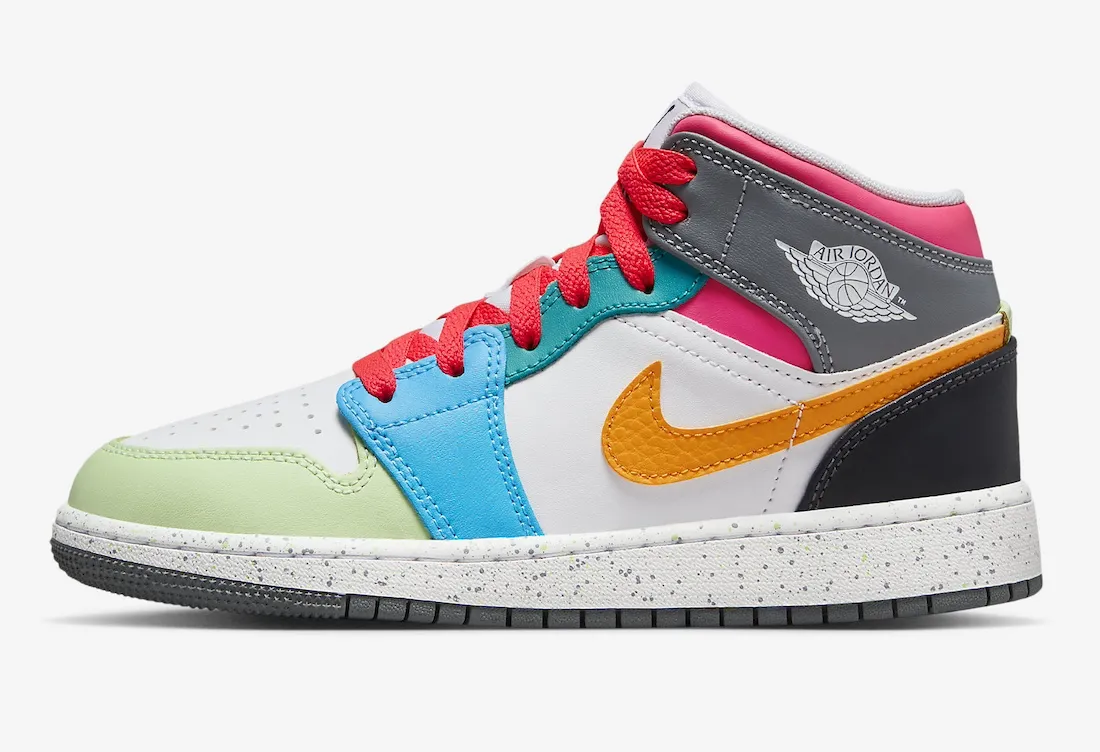 Air Jordan 1 Mid GS Multicolor multicolor