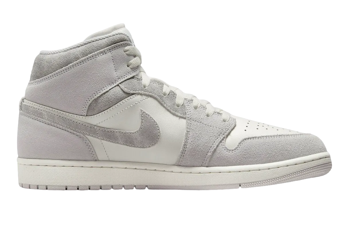 Air Jordan 1 Mid Grey Suede 1