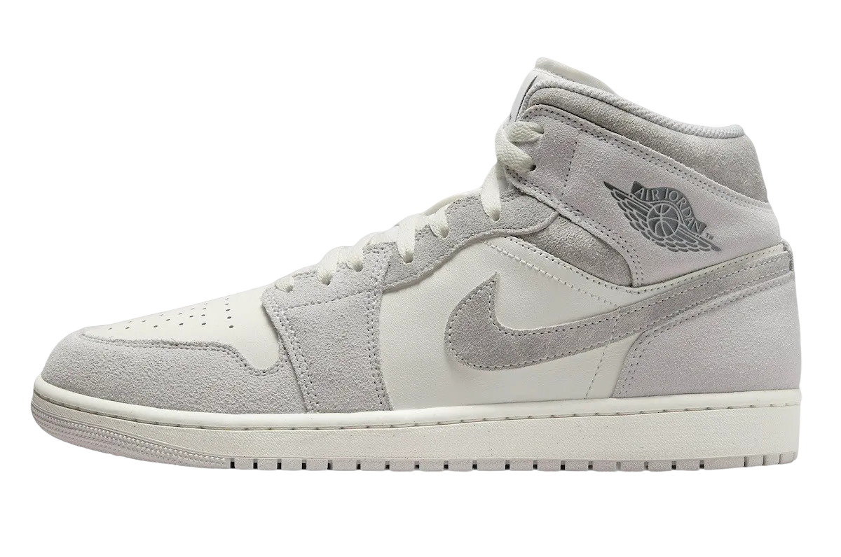 Air Jordan 1 Mid Grey Suede suede