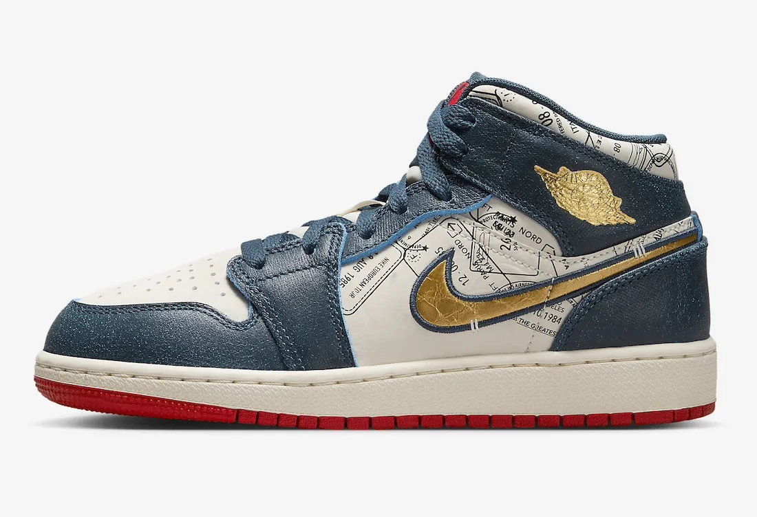 Air Jordan 1 Mid SE GS Take Flight flight