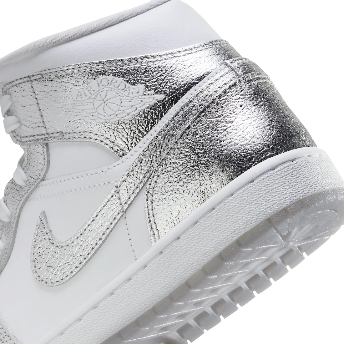 Air Jordan 1 Mid SE WMNS Metallic Silver 6