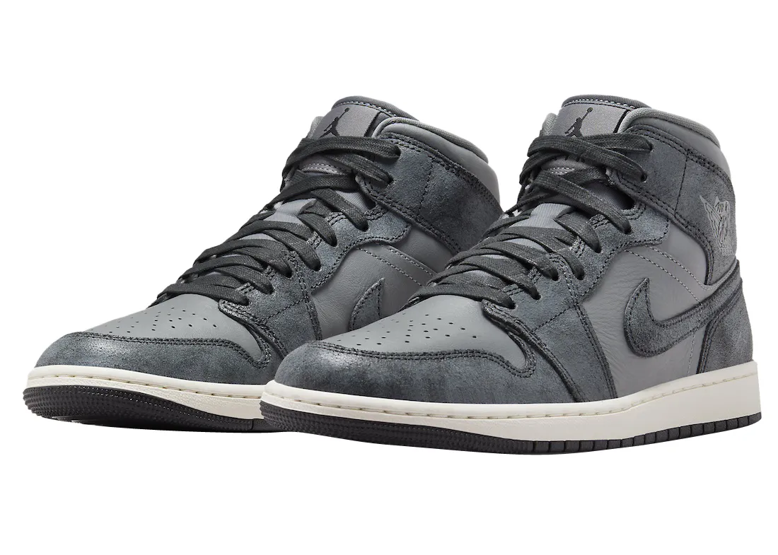 Air Jordan 1 Mid WMNS Smoke Grey 0