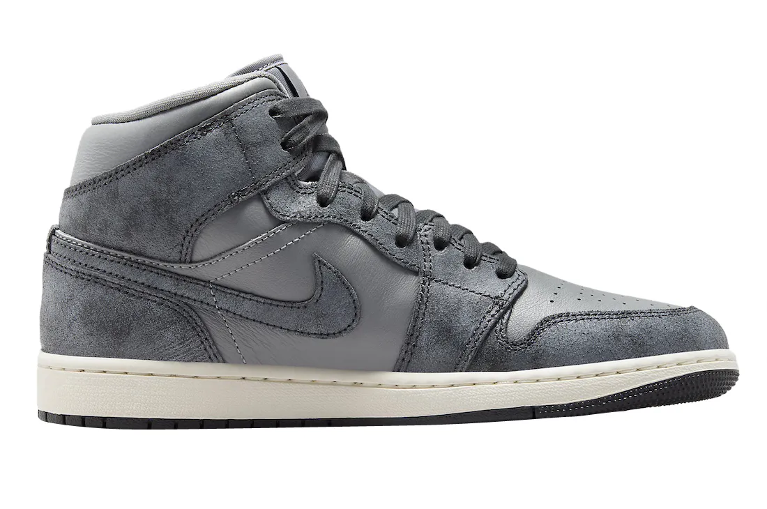 Air Jordan 1 Mid WMNS Smoke Grey 1