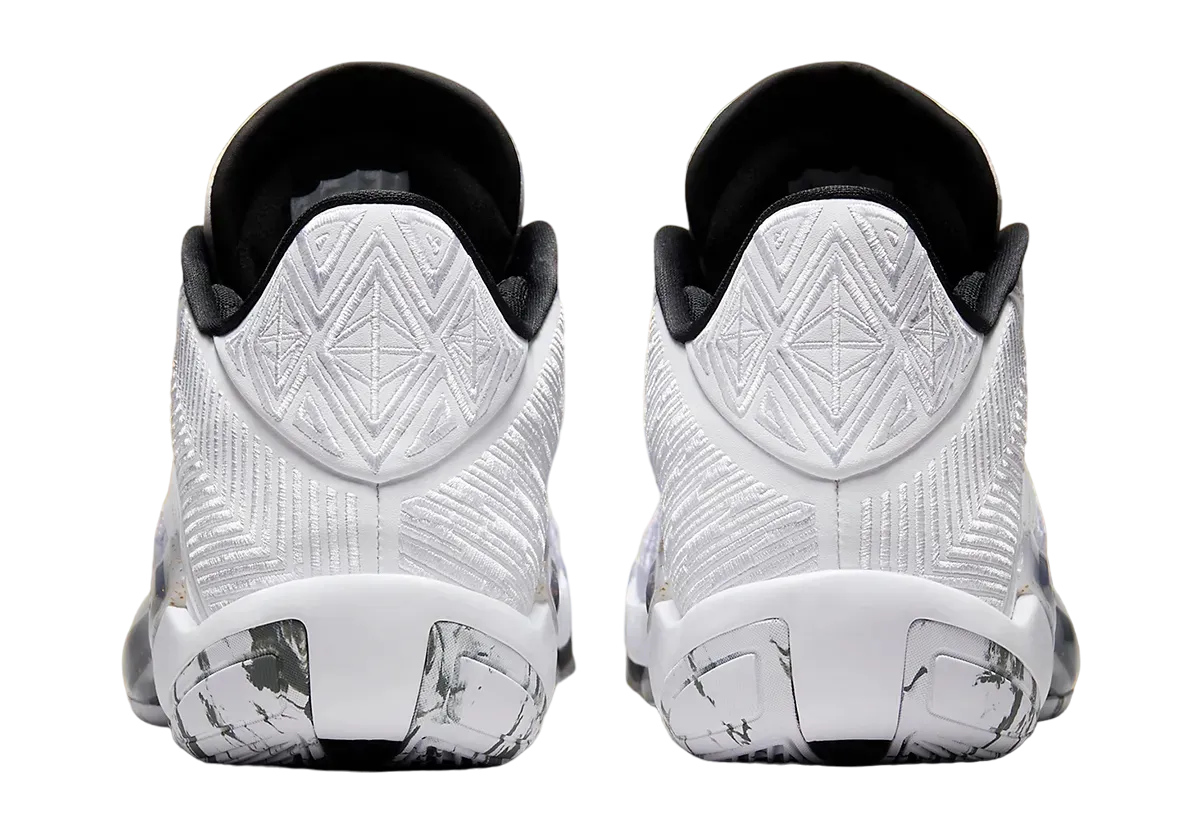 Air Jordan 38 Low White Metallic Gold 3