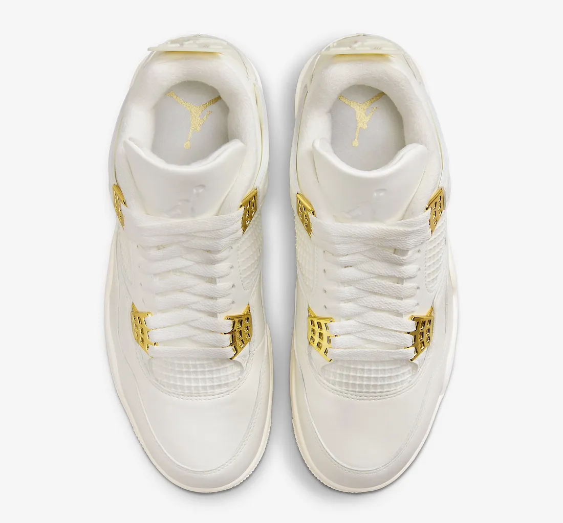 Air Jordan 4 WMNS Metallic Gold 2