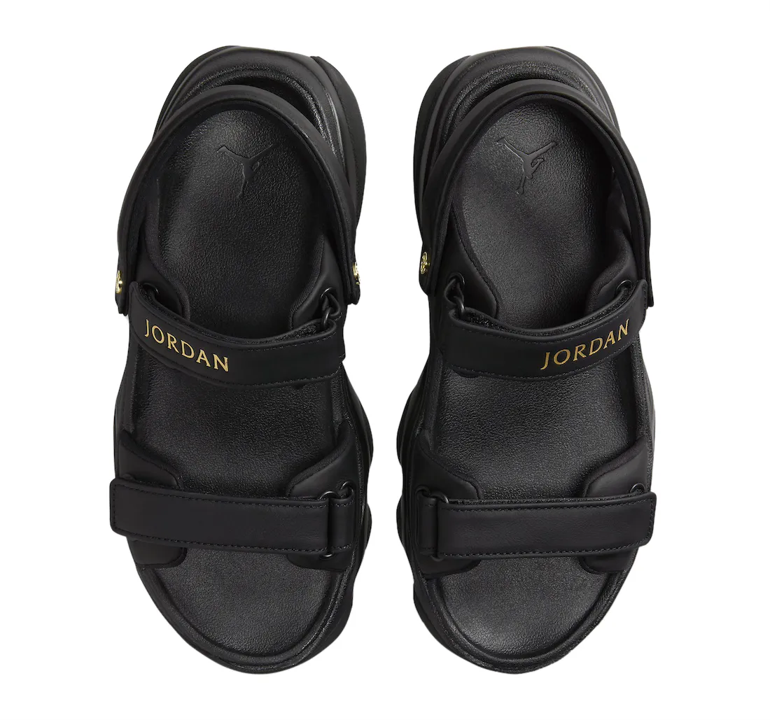 Jordan Deja Sandal WMNS Black Metallic Gold 2