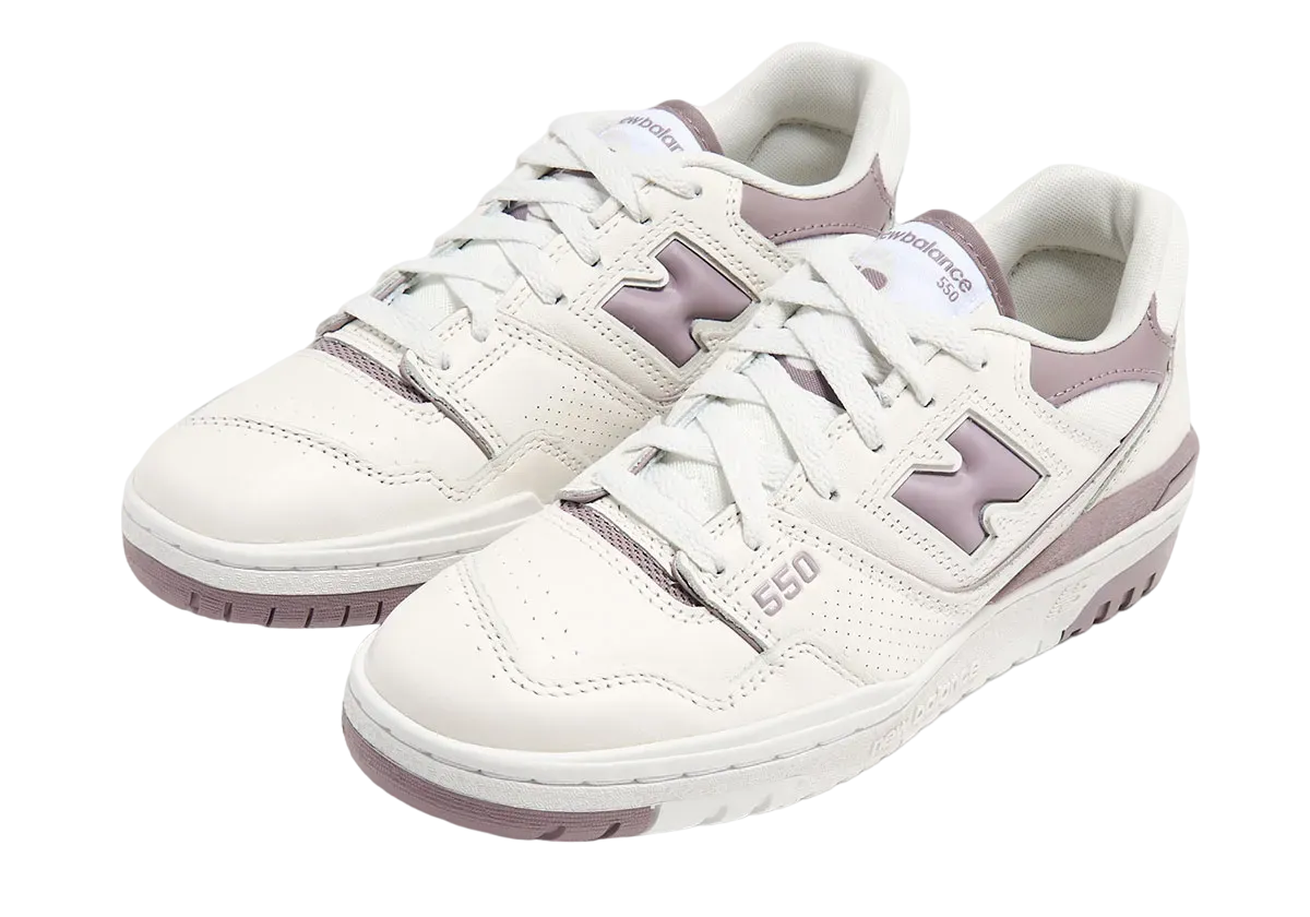 New Balance 550 WMNS White Mauve 0