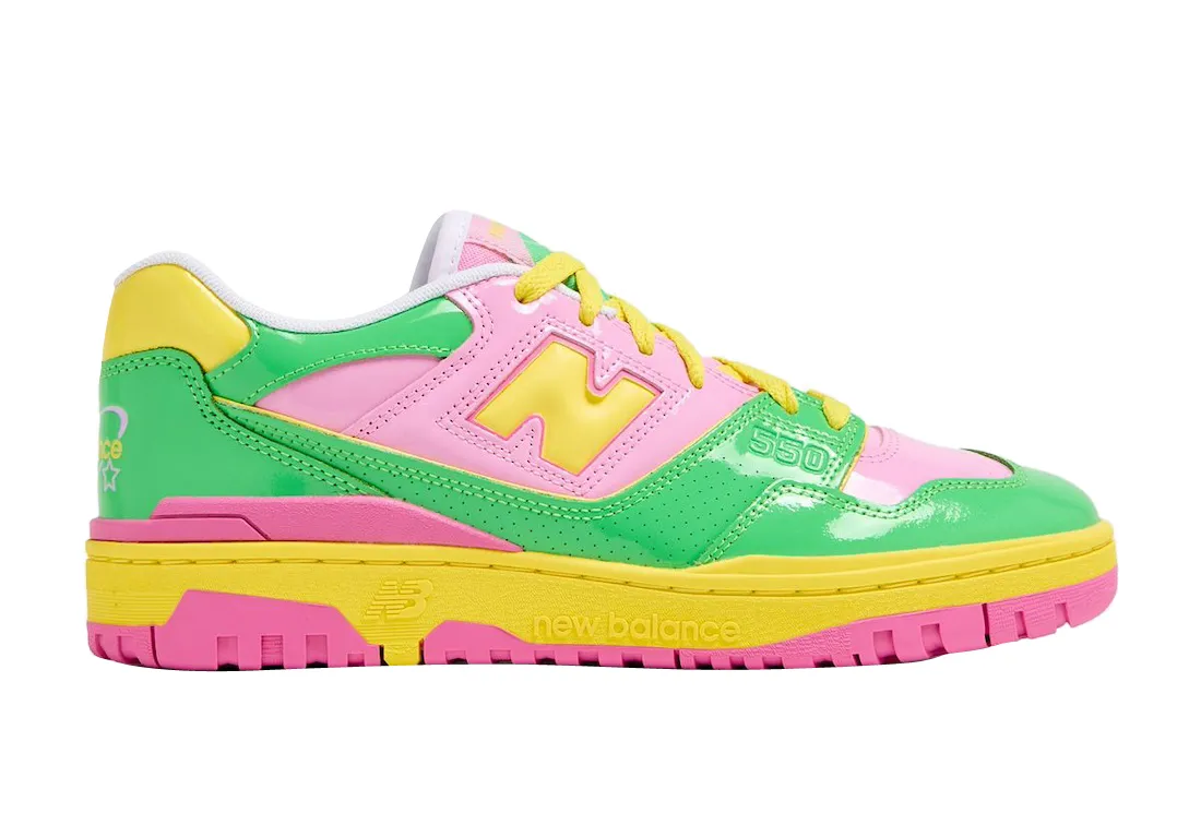 New Balance 550 Y2K Patent Leather Pink Green green