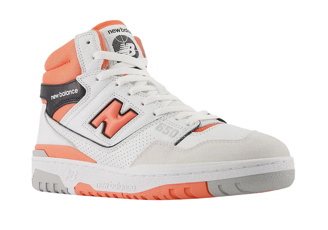 New Balance 650 White Orange 0