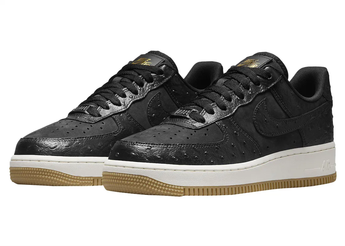 Nike Air Force 1 Low Black Ostrich 0