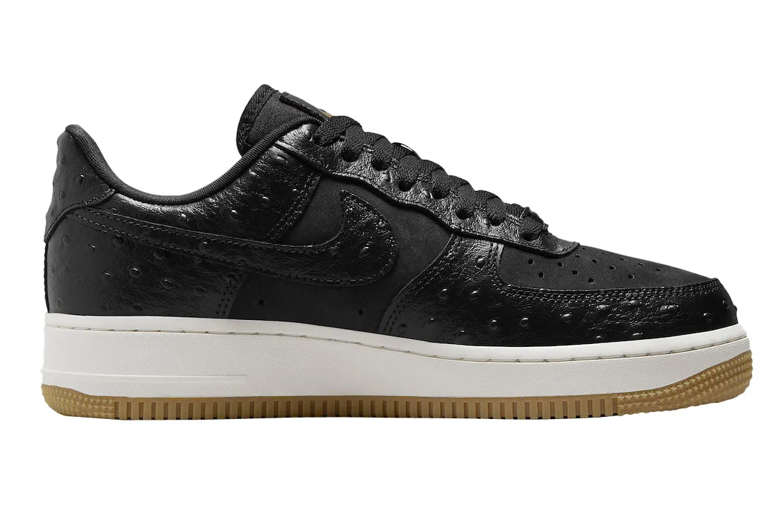 Nike Air Force 1 Low Black Ostrich 1