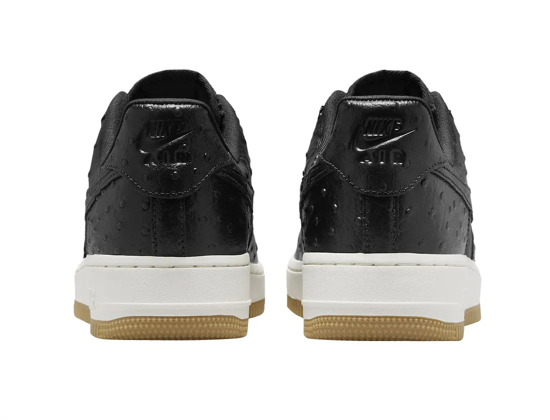 Nike Air Force 1 Low Black Ostrich 3