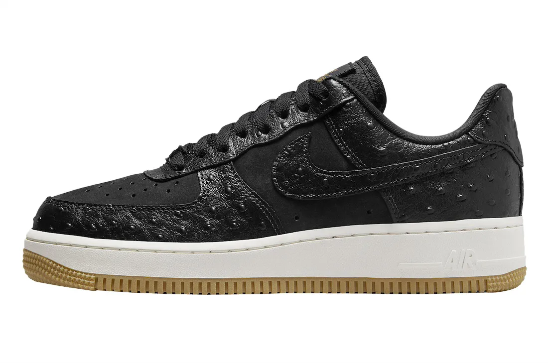 Nike Air Force 1 Low Black Ostrich ostrich