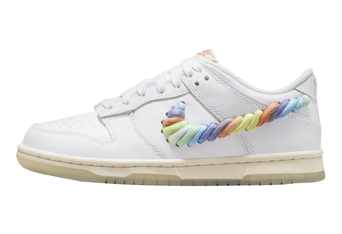 Nike Dunk Low GS Rainbow Swoosh swoosh