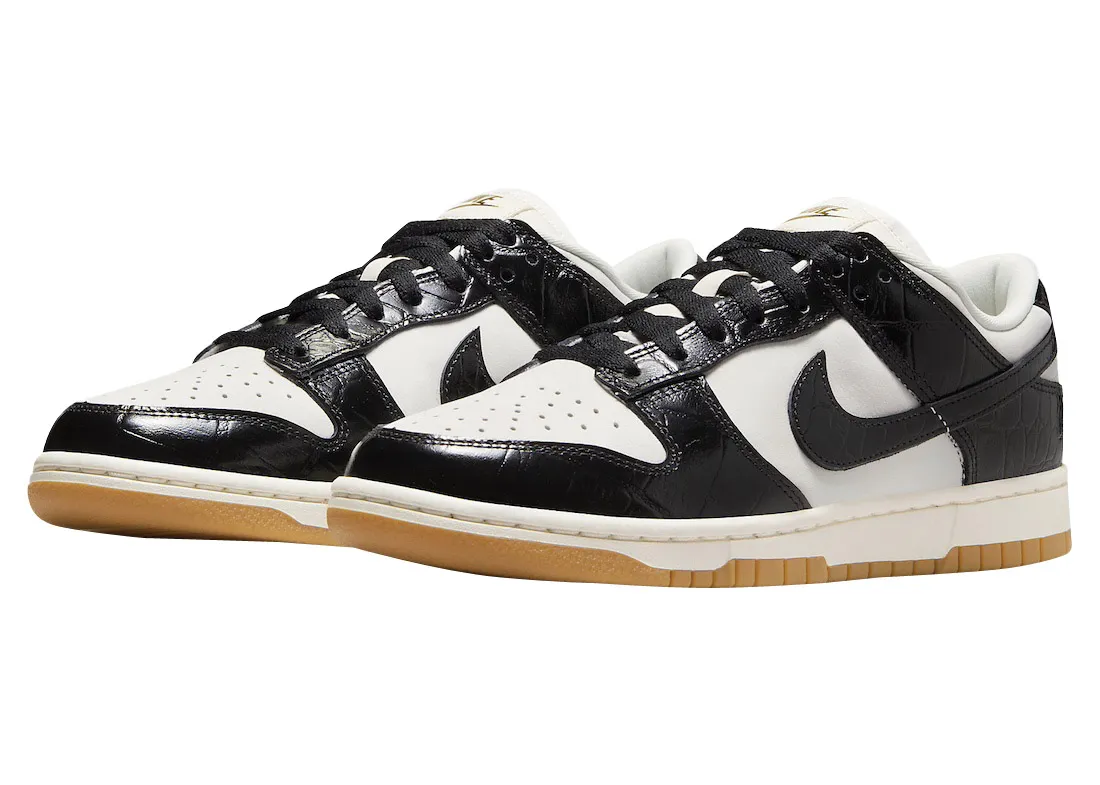 Nike Dunk Low WMNS Black Croc 0