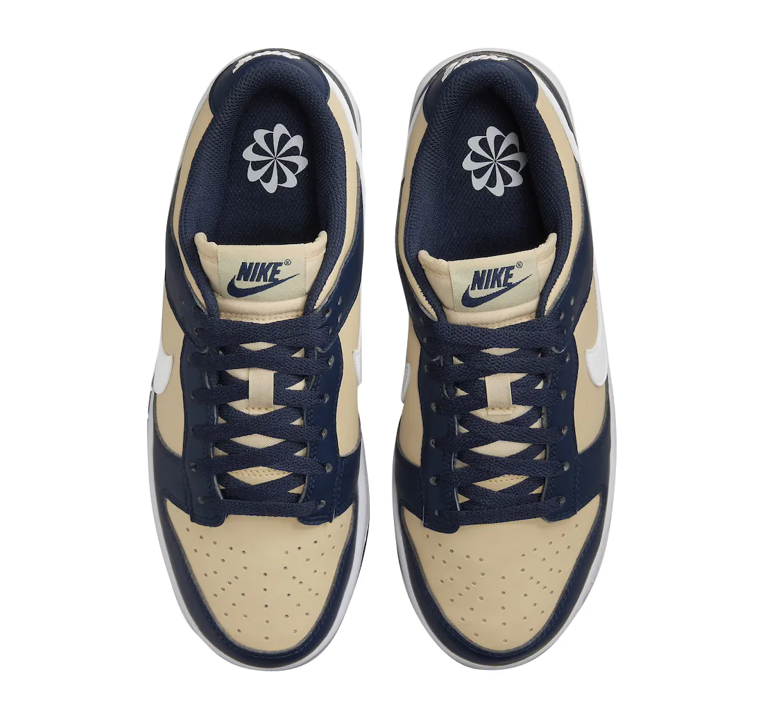 Nike Dunk Low WMNS Next Nature Midnight Navy Team Gold 2