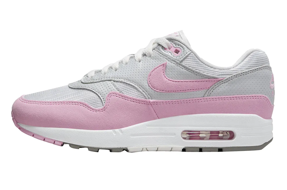 Nike WMNS Air Max 1 87 Metallic Platinum Pink Rise rise