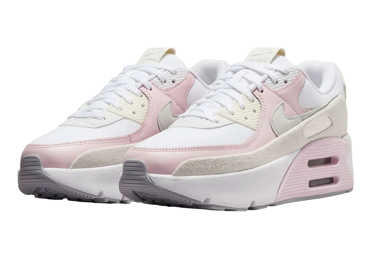 Nike WMNS Air Max 90 LV8 Pink Light Orewood Brown 0