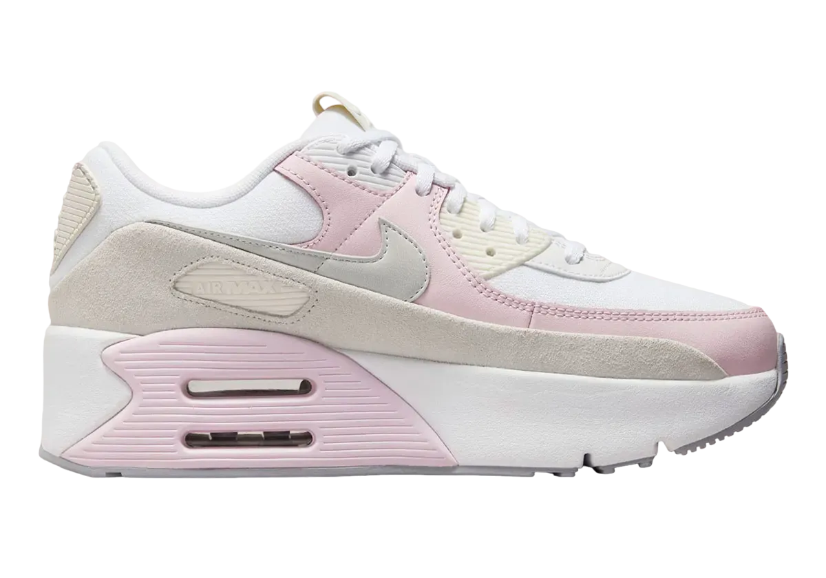 Nike WMNS Air Max 90 LV8 Pink Light Orewood Brown 1