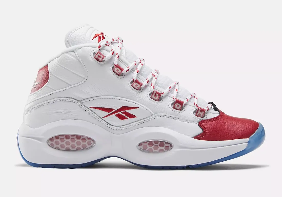 Reebok Question Mid Red Toe toe