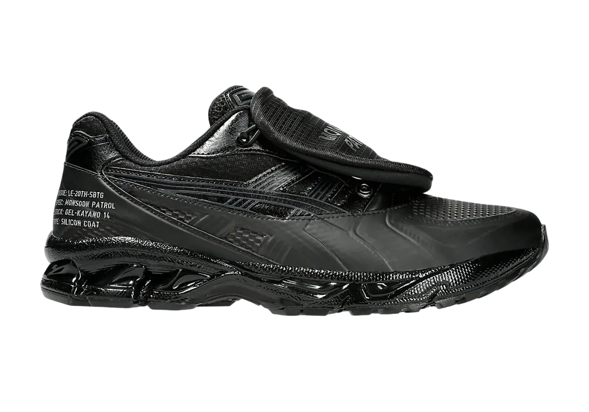 SBTG x Asics Gel Kayano 14 Monsoon Patroi Black 1