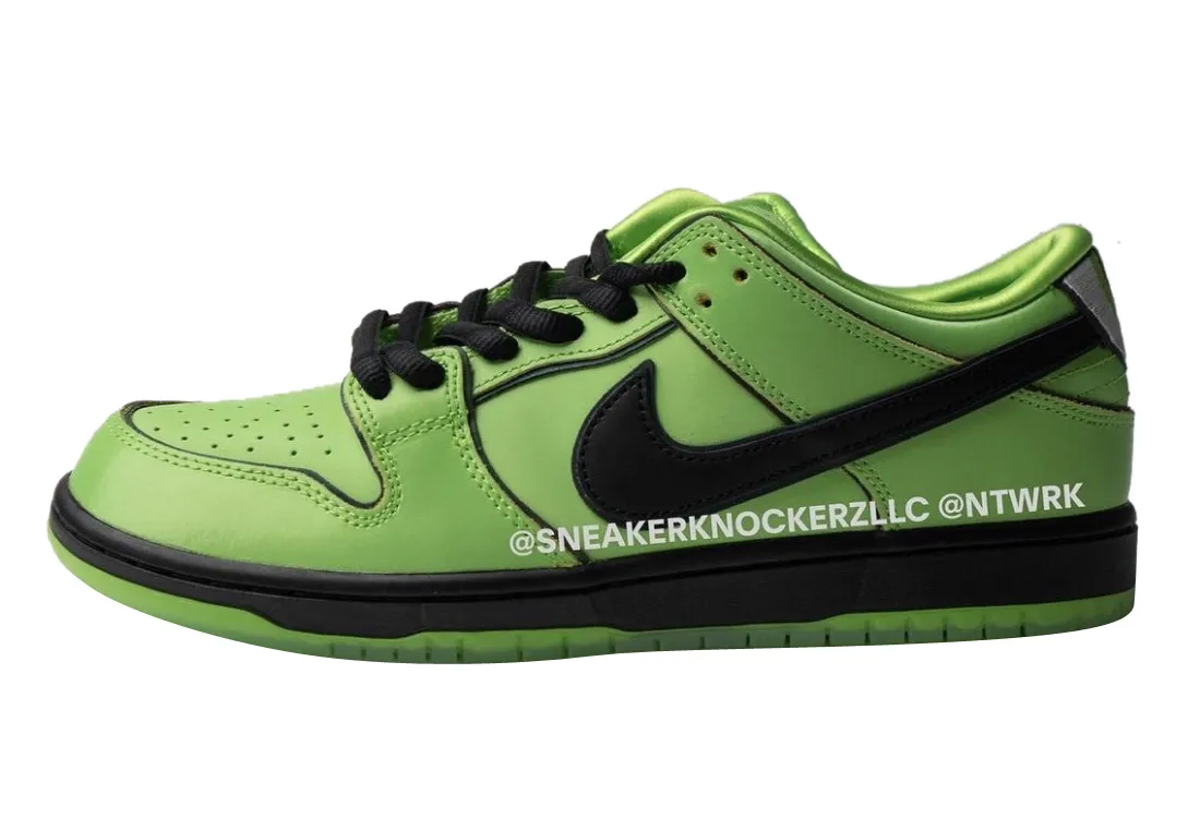 The Powerpuff Girls x Nike SB Dunk Low Buttercup buttercup