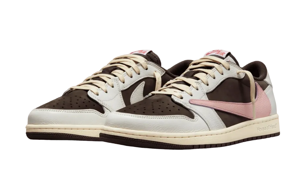 Travis Scott x Air Jordan 1 Low OG Dark Pony Pink Oxford 0