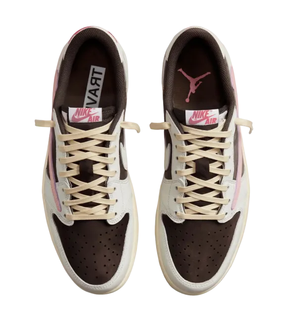 Travis Scott x Air Jordan 1 Low OG Dark Pony Pink Oxford 2