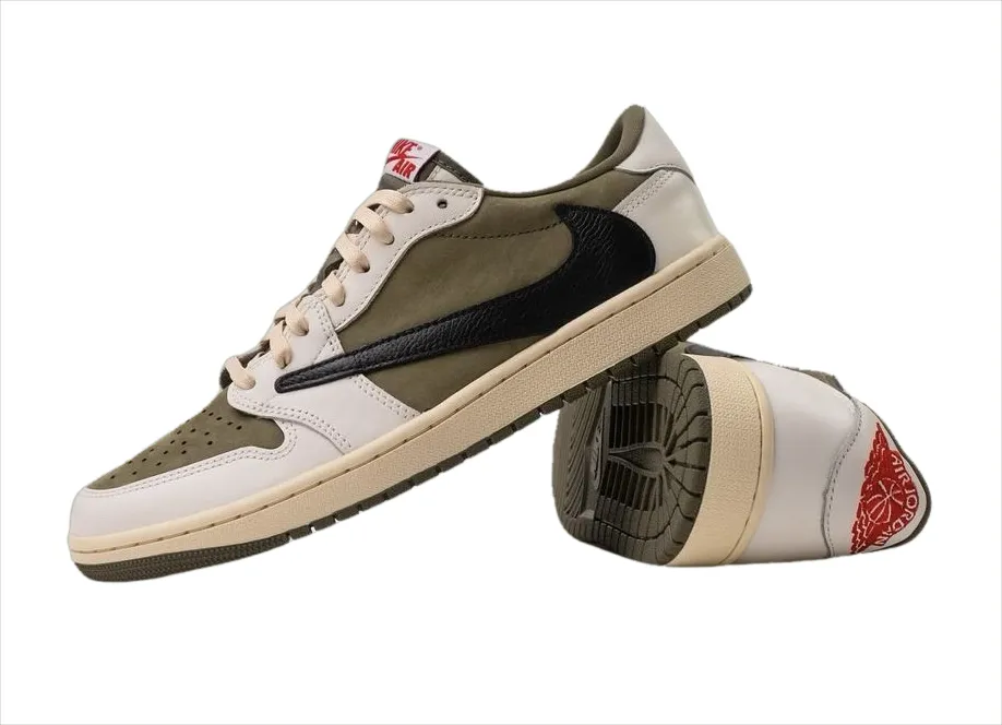 Travis Scott x Air Jordan 1 Low OG Medium Olive 0