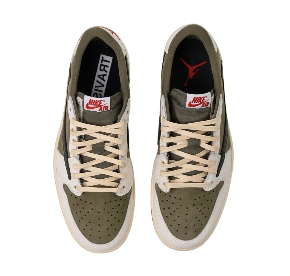 Travis Scott x Air Jordan 1 Low OG Medium Olive 1