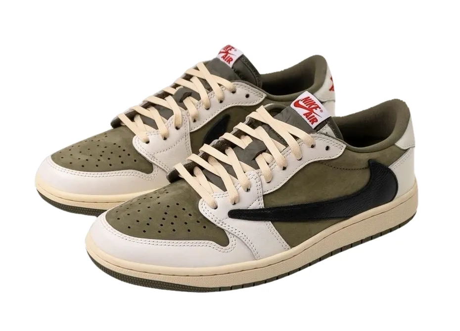 Travis Scott x Air Jordan 1 Low OG Medium Olive 2