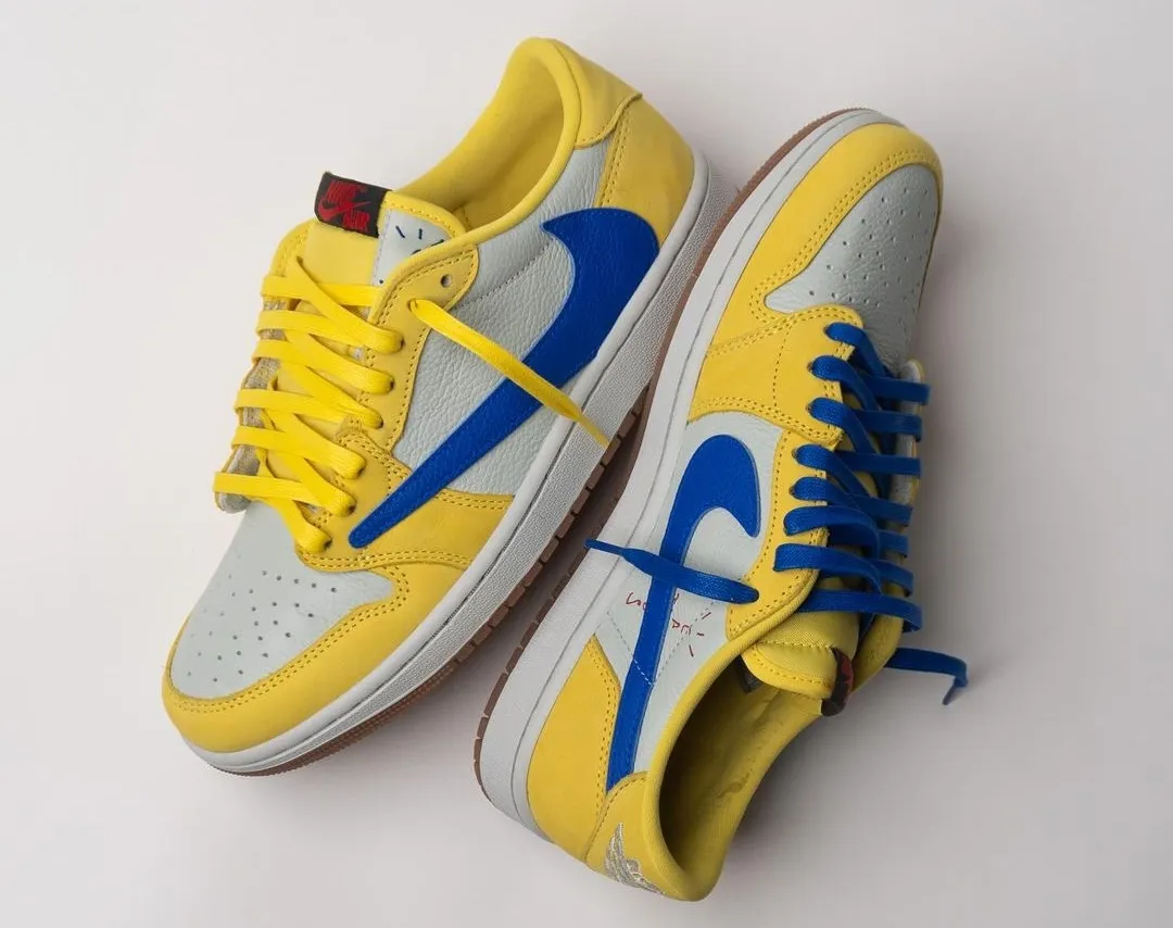 Travis Scott x Air Jordan 1 Low OG WMNS Canary 0