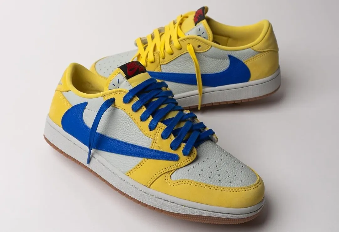 Travis Scott x Air Jordan 1 Low OG WMNS Canary 1