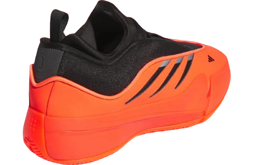 adidas dame 9 solar red core black 4