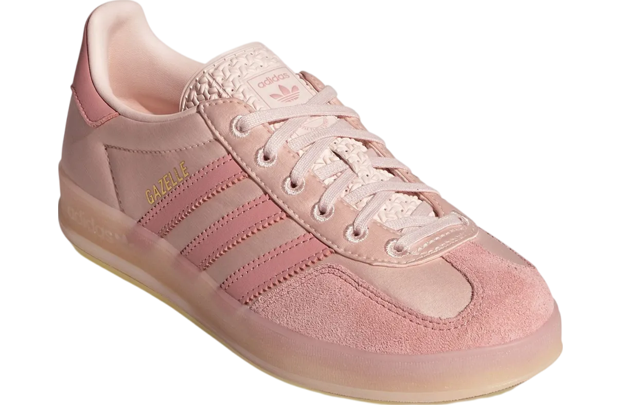 adidas gazelle indoor pink satin suede 0
